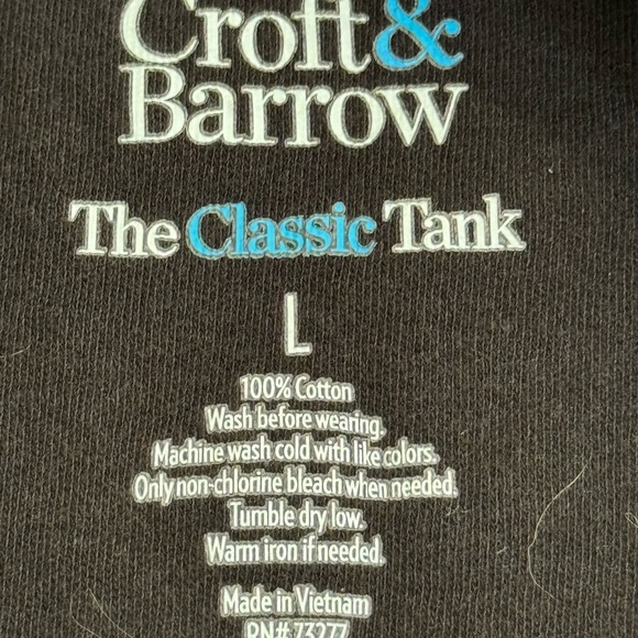 Croft & Barrow Classic Black Tank Top - Picture 7 of 9